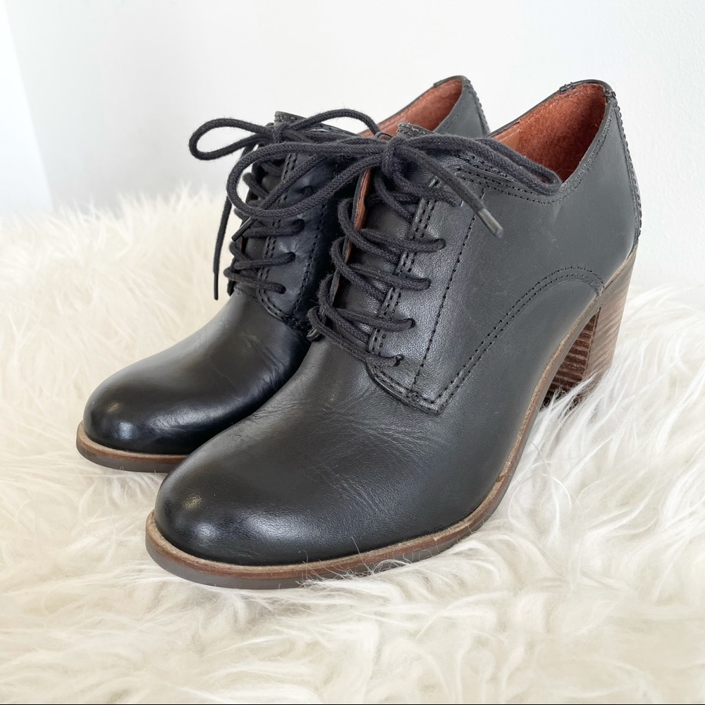 Lucky Brand Maisie Oxford Block Heel Bootie black